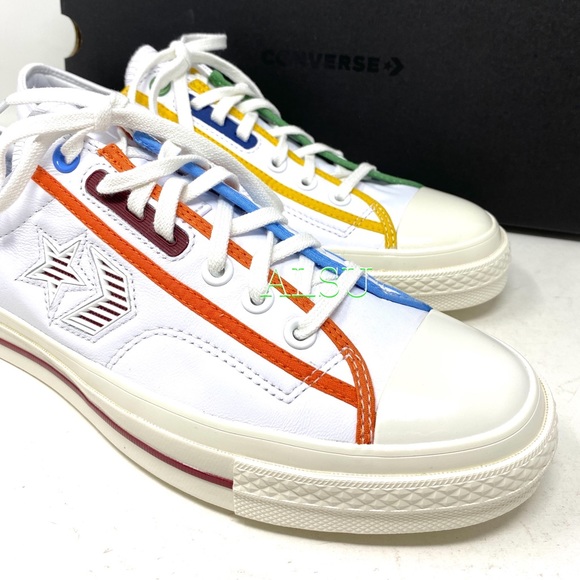 Converse Star Player Leather White Men’s Sneakers - Picture 9 of 10